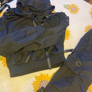 Punk style jogger set- size small
